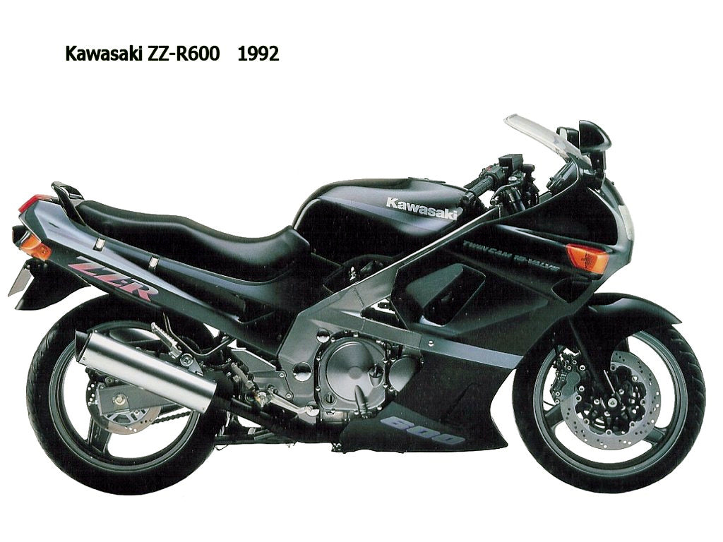 Kawasaki ZZR600 ZZ-R600 ZX-6 D1-D4 1990-1992 Stainless Fairing 