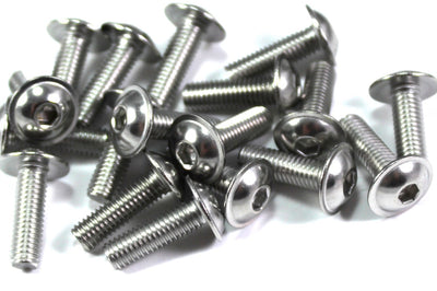 Kawasaki Ninja ZX-6R ZX6R 1995-2002 Stainless Steel Fairing Bolts & Screen Bolt Screw Well Nut Kit